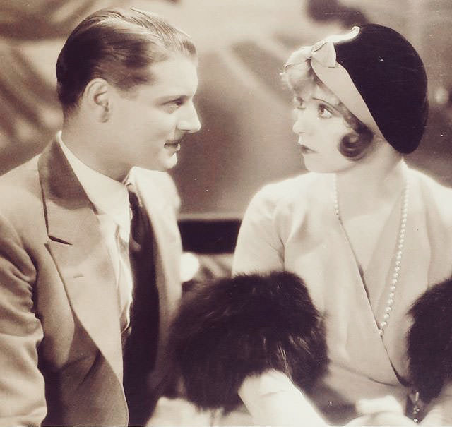 Clara Bow and Ralph Forbes in 'Her Wedding Night', 1930