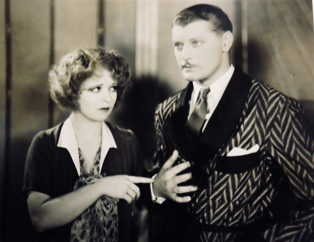 Clara Bow and Ralph Forbes in 'Her Wedding Night', 1930