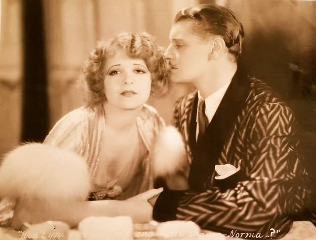 Clara Bow and Ralph Forbes in 'Her Wedding Night', 1930