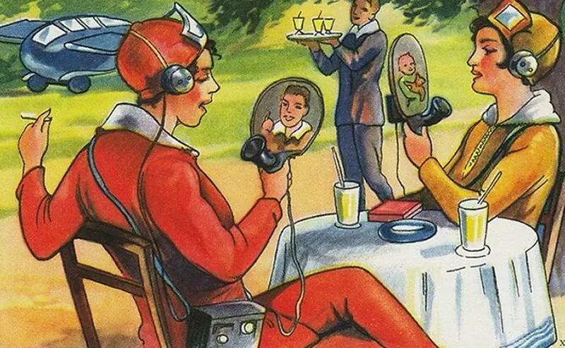 An artist’s depiction of the future, painted in 1930.