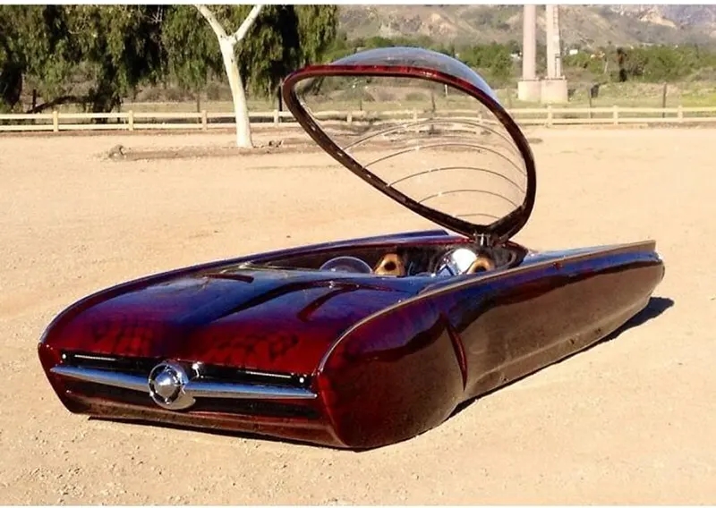 Car of the future imagined and created by Ian Roussel.