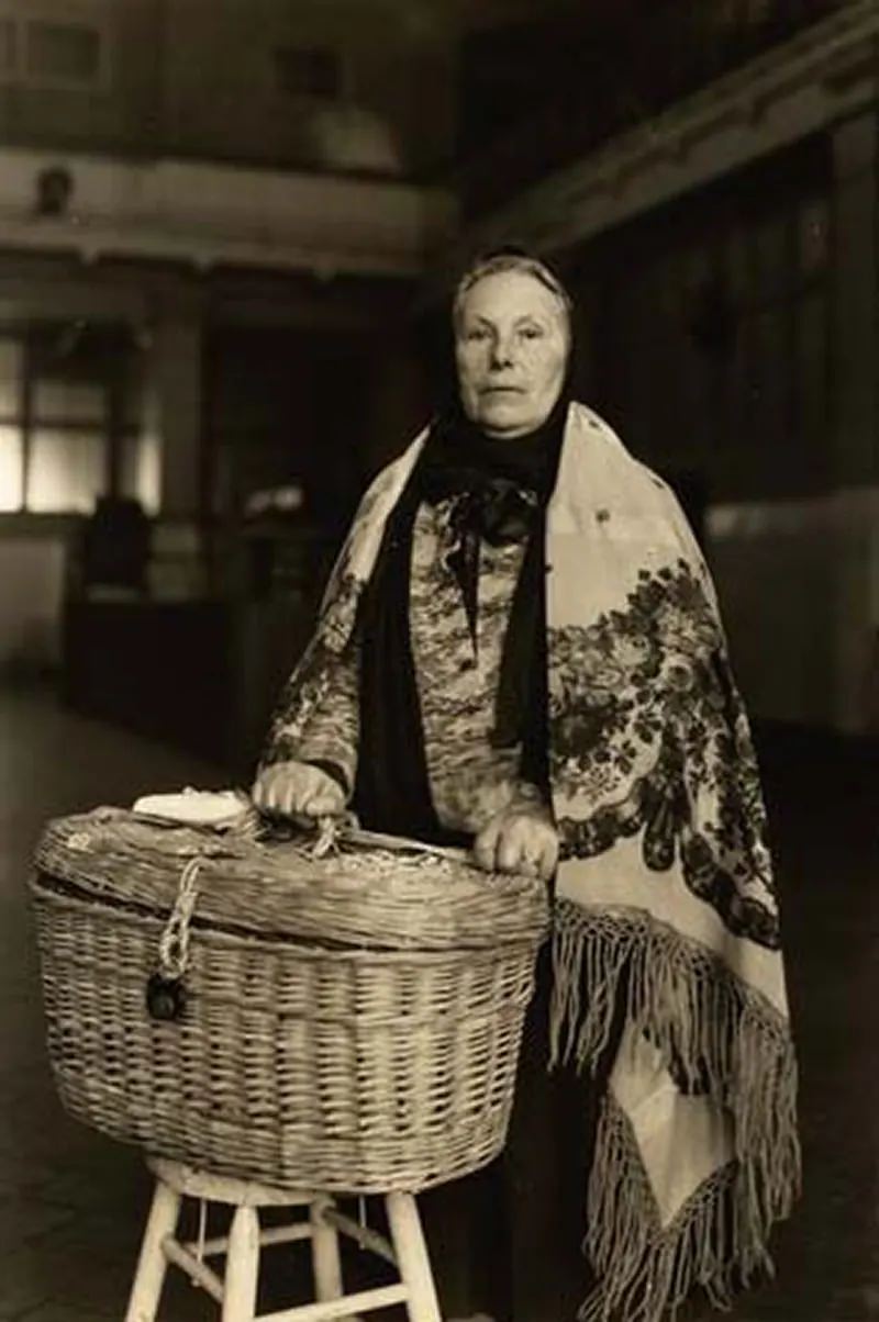 Lithuanian Woman with Colorful Shawl, 1926.