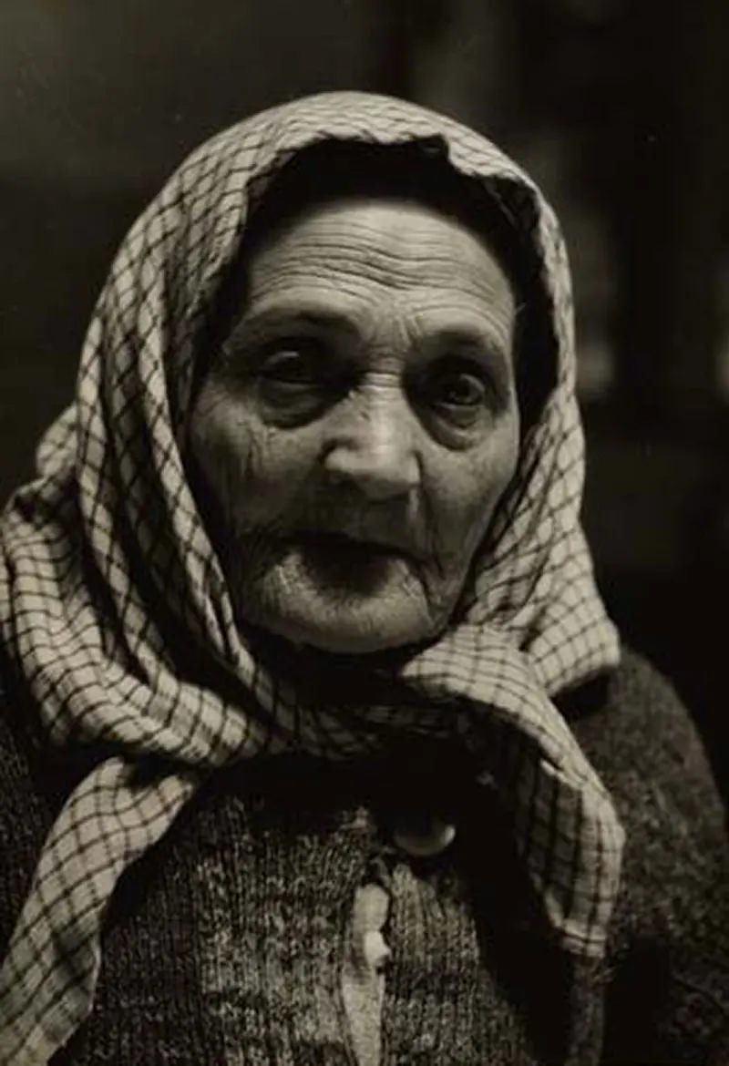Italian grandmother at Ellis Island, 1926.