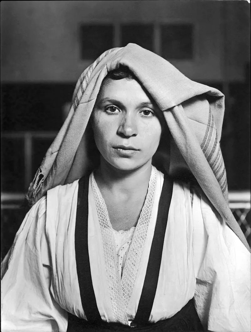 An Albanian woman from Italy at Ellis Island, 1905.