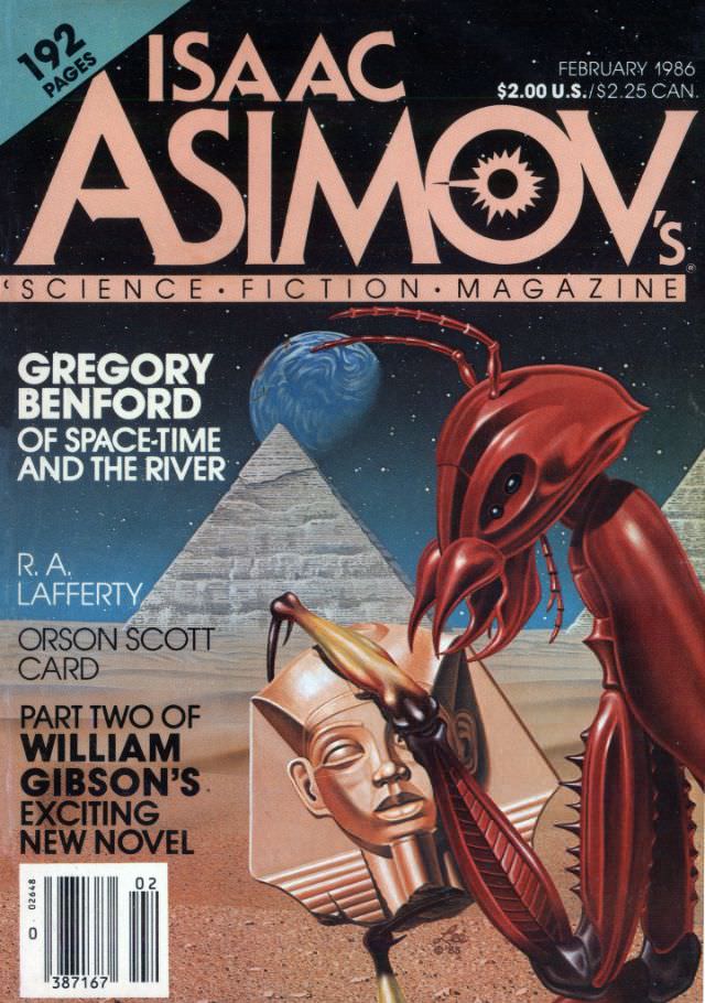 Asimov's Science Fiction cover, February 1986