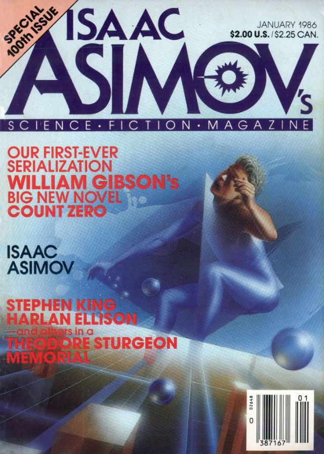 Asimov's Science Fiction cover, January 1986