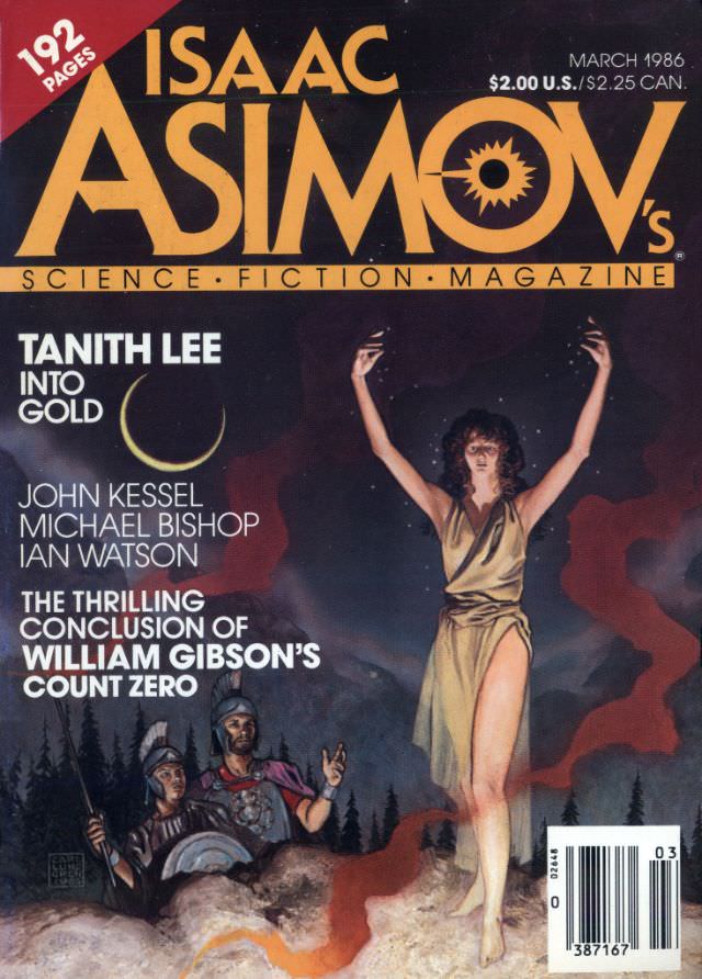 Asimov's Science Fiction cover, March 1986