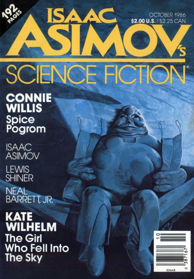 Asimov's Science Fiction cover, October 1986