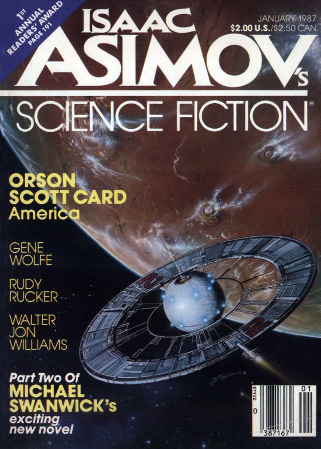 Asimov's Science Fiction cover, January 1987