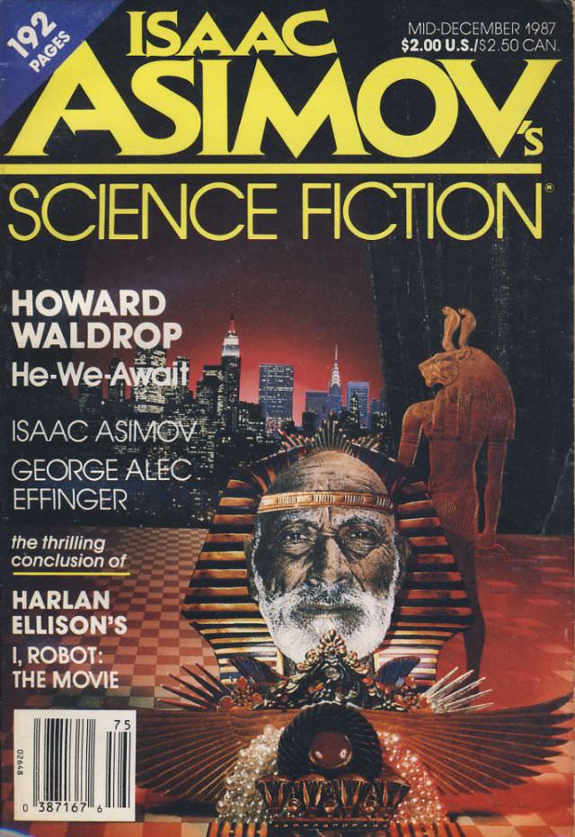 Asimov's Science Fiction cover, Mid-December 1987