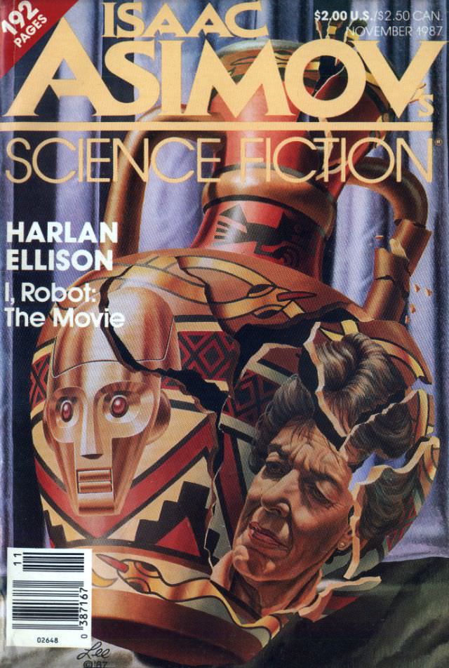 Asimov's Science Fiction cover, November 1987