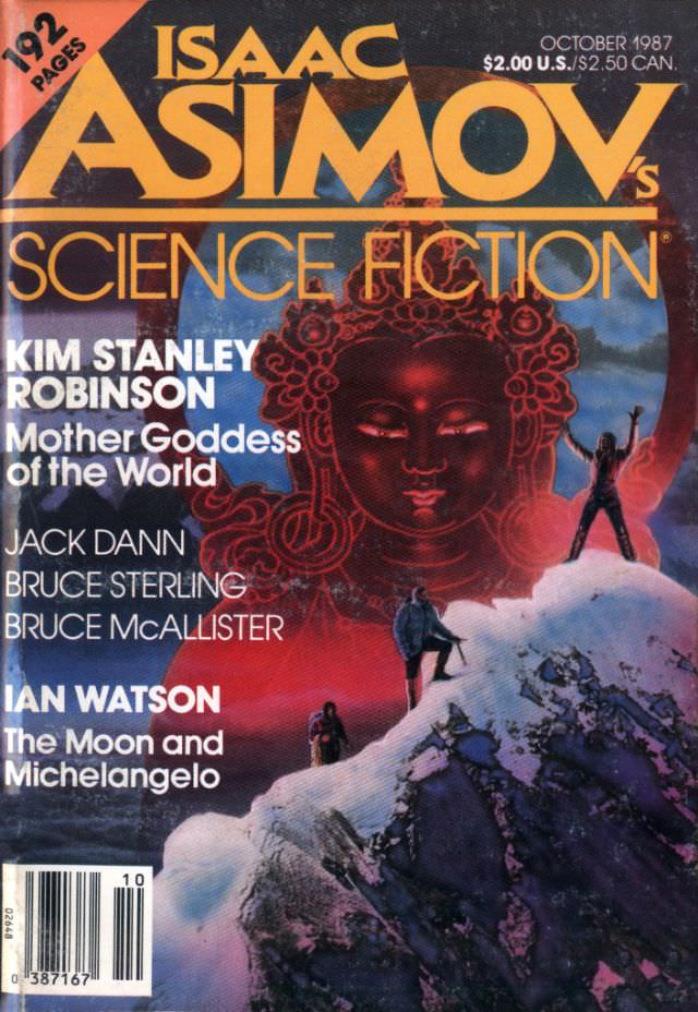 Asimov's Science Fiction cover, October 1987