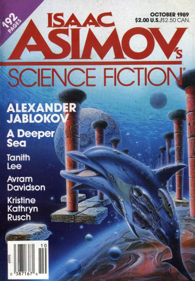 Asimov's Science Fiction cover, October 1989