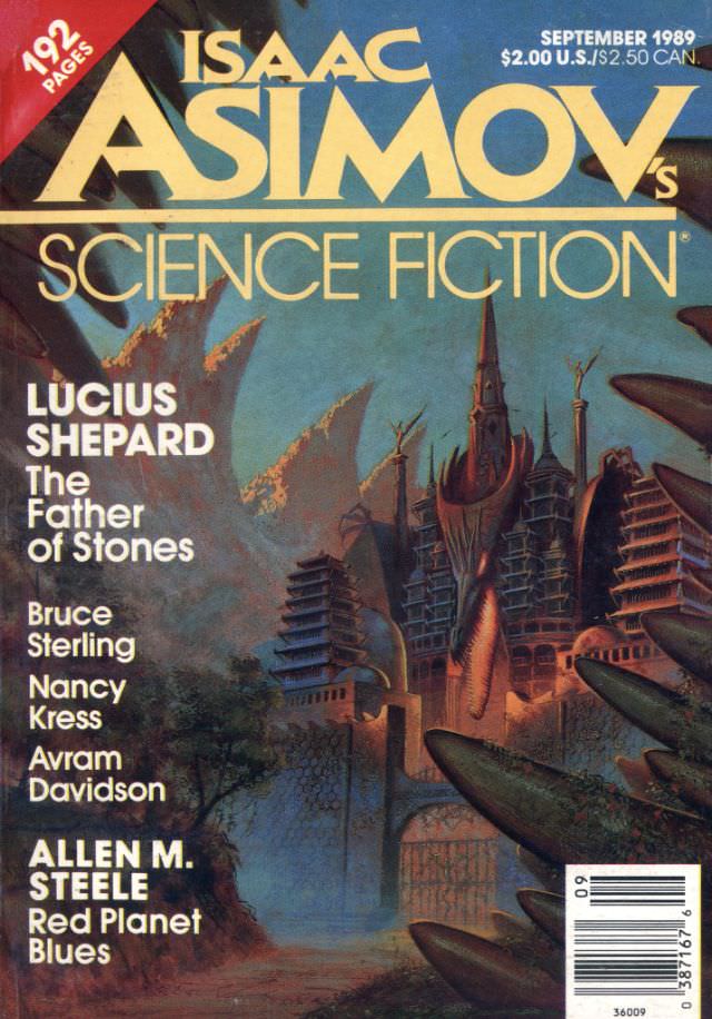 Asimov's Science Fiction cover, September 1989