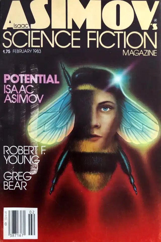 Asimov's Science Fiction cover, February 1983