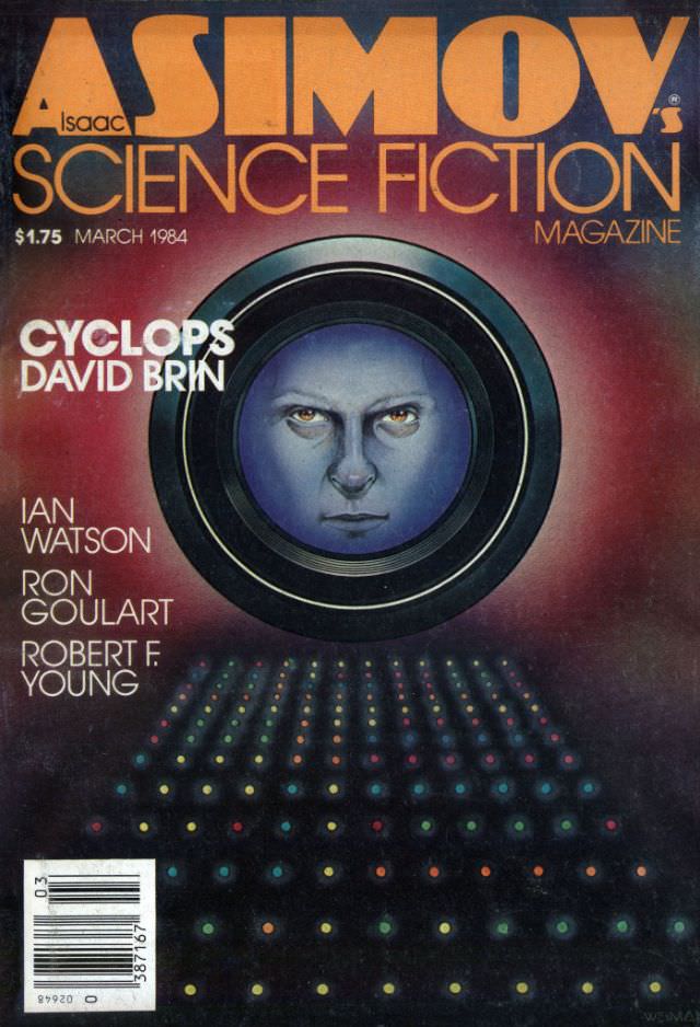 Asimov's Science Fiction cover, March 1984
