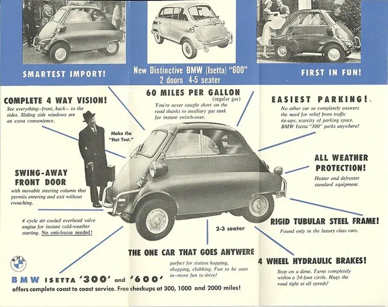 The Isetta: The Unique Microcar from the 1950s that was too ahead of its time