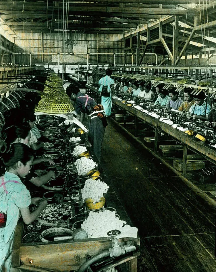 Large silk factory.