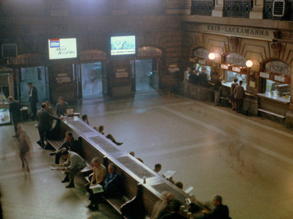 Hoboken Erie Lackawanna terminal in 1975