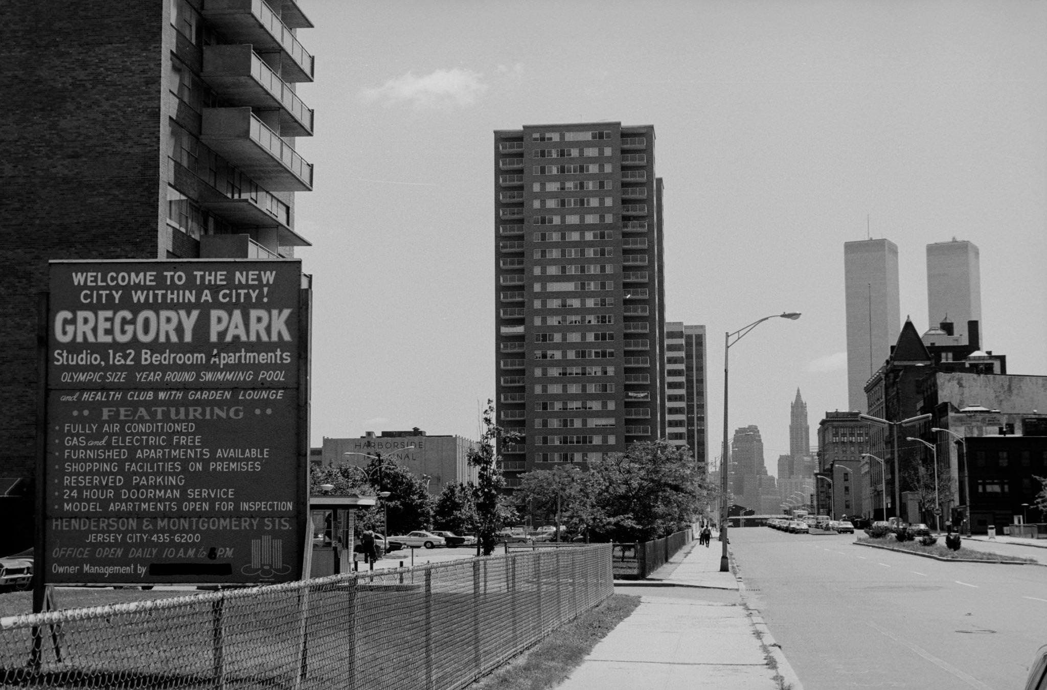 Gregory Park Apartments in Jersey City, 1974