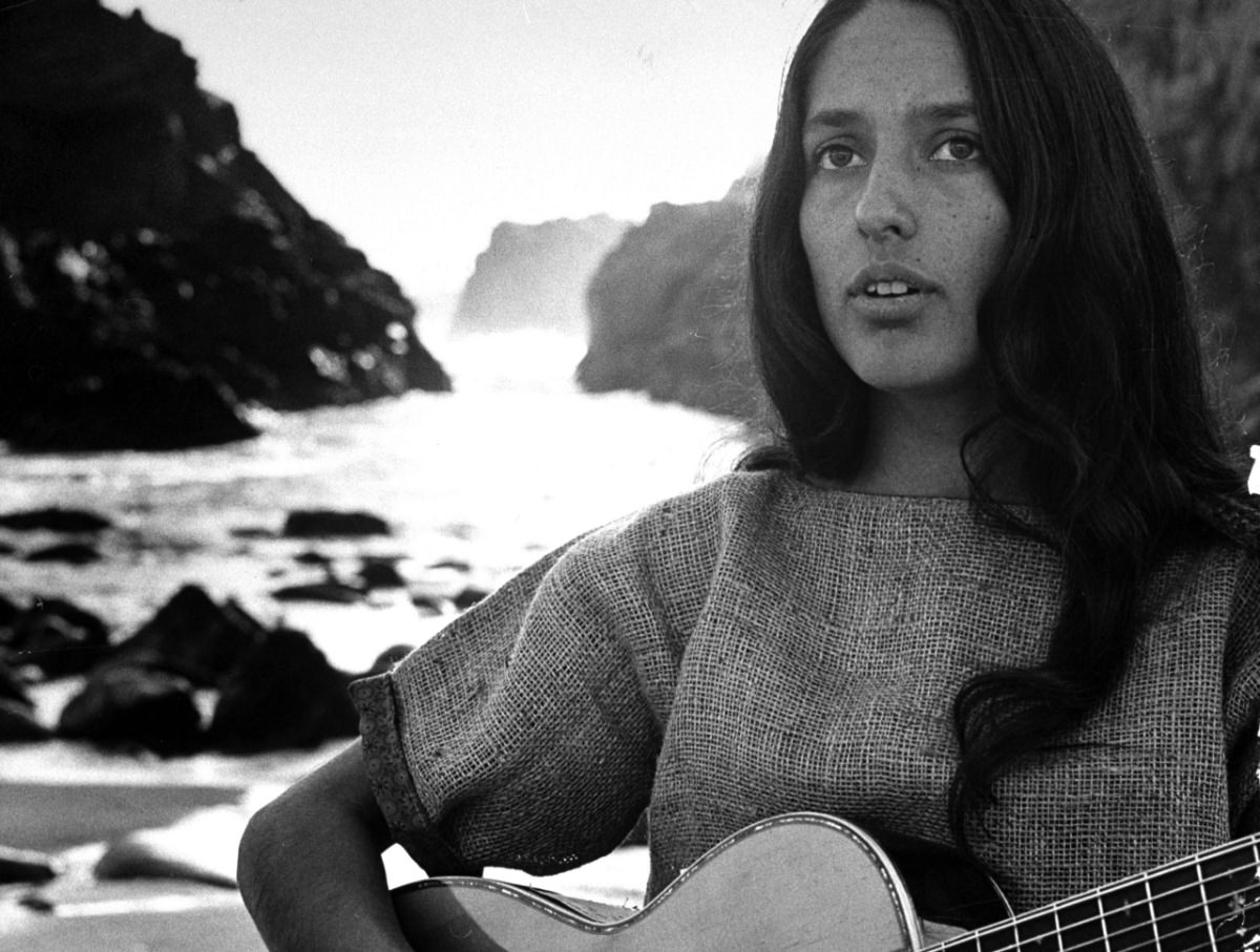 Relaxing with a Purpose: Joan Baez Enjoys a Day at the Beach