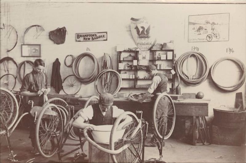 The Innovative Lewis Cycle and Motor Works Factory: A Look inside the Factory in Adelaide from the 1900s