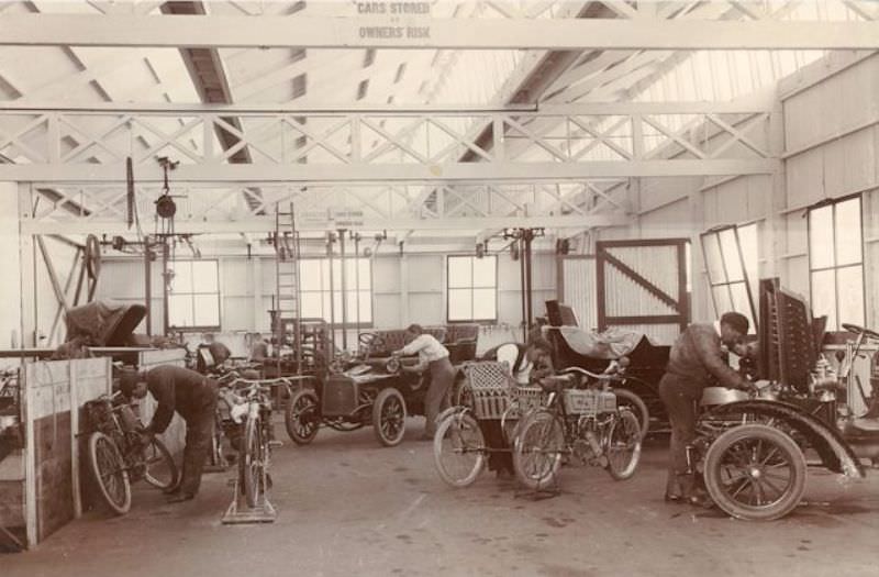 The Innovative Lewis Cycle and Motor Works Factory: A Look inside the Factory in Adelaide from the 1900s