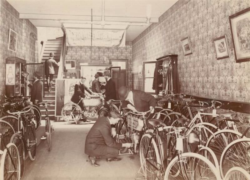 The Innovative Lewis Cycle and Motor Works Factory: A Look inside the Factory in Adelaide from the 1900s