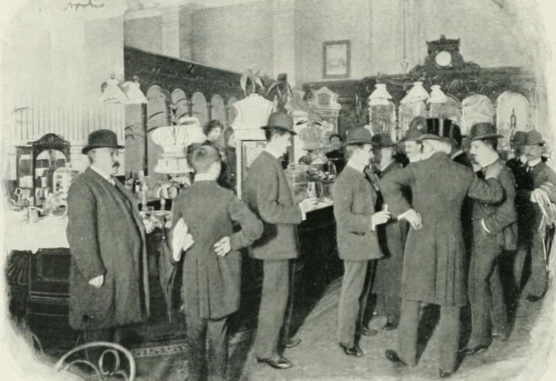 The buffet room at Kings Cross station, famous for its sheep hearts.