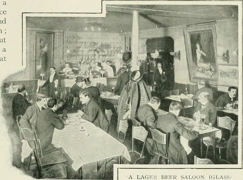 A lager beer saloon on Glasshouse Street in Soho, just off Regent Street.