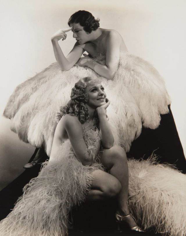 Fanny Brice and Sally Rand, 1934.
