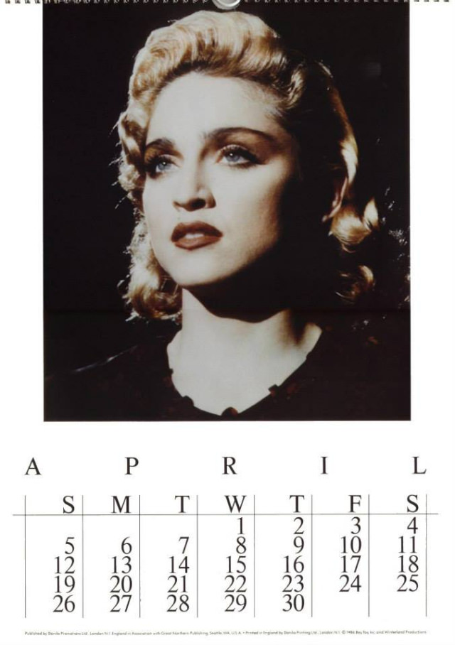 A Look Back at Madonna's Official Calendars 1986-1989