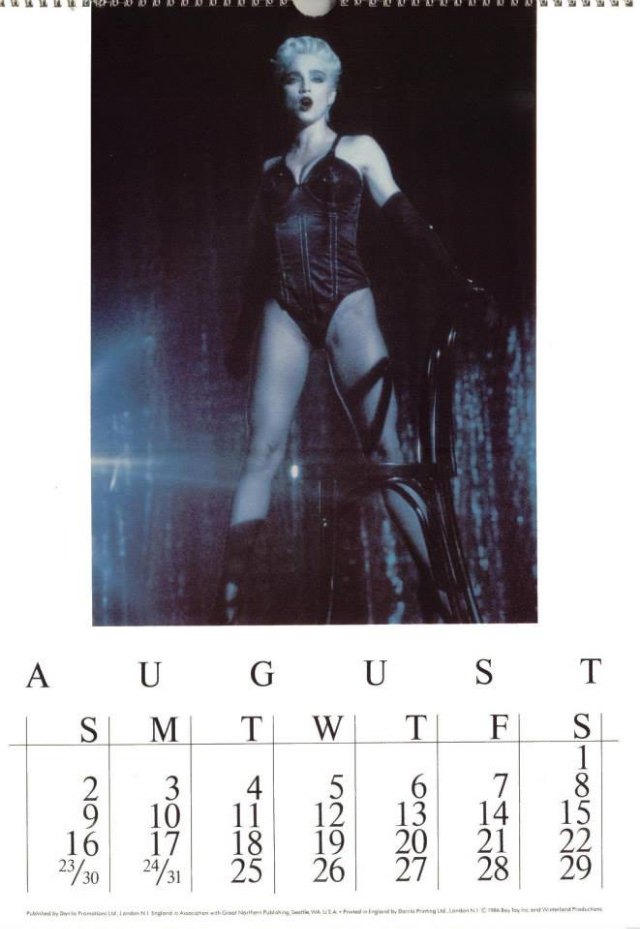 A Look Back at Madonna's Official Calendars 1986-1989