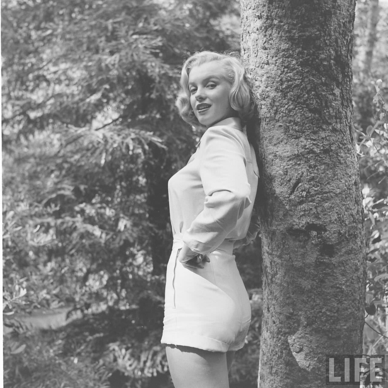 The Girl Next Door: Iconic Photographs of Marilyn Monroe Hiking in the Woods, 1950