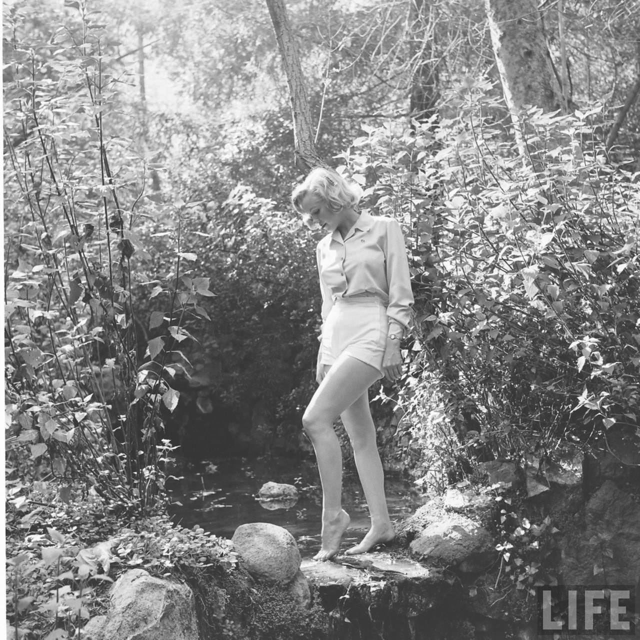 The Girl Next Door: Iconic Photographs of Marilyn Monroe Hiking in the Woods, 1950