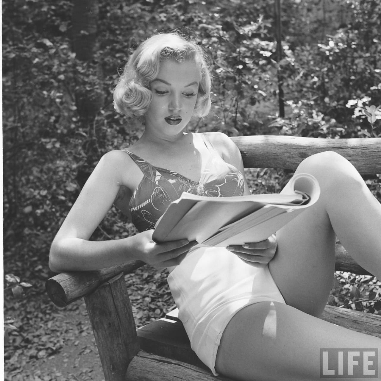 The Girl Next Door: Iconic Photographs of Marilyn Monroe Hiking in the Woods, 1950