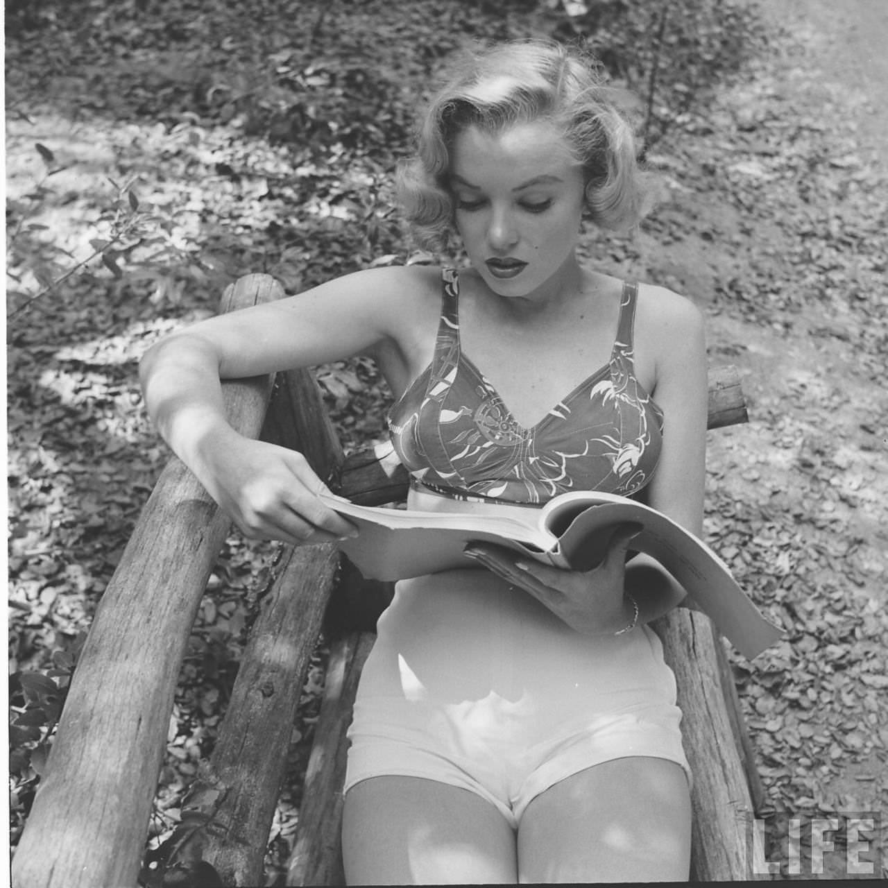 The Girl Next Door: Iconic Photographs of Marilyn Monroe Hiking in the Woods, 1950