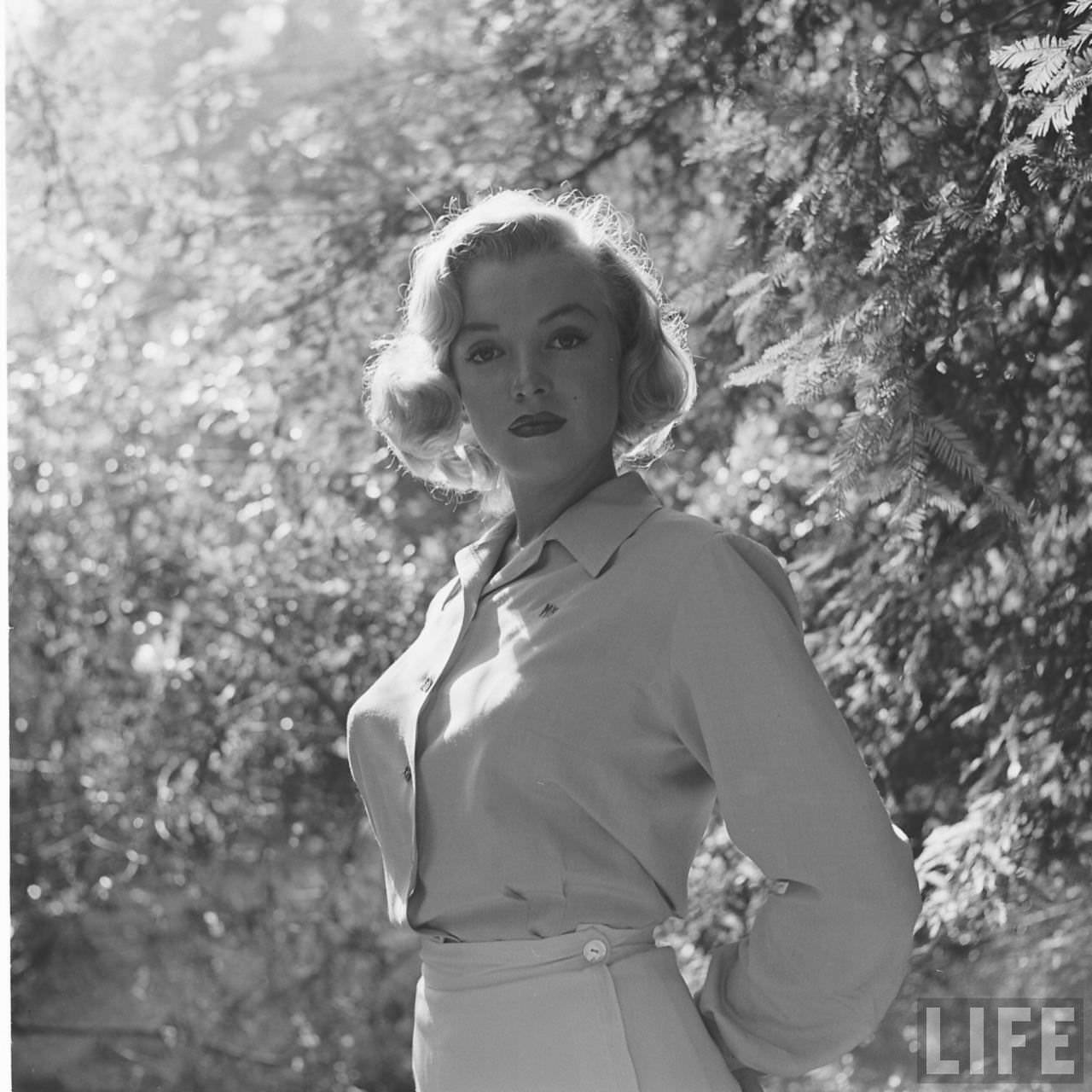 The Girl Next Door: Iconic Photographs of Marilyn Monroe Hiking in the Woods, 1950