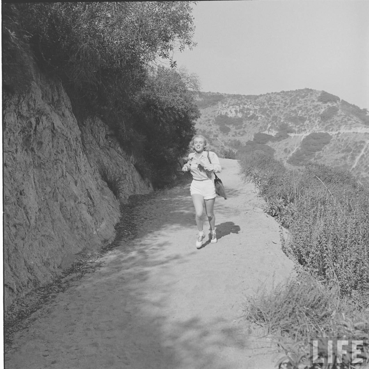 The Girl Next Door: Iconic Photographs of Marilyn Monroe Hiking in the Woods, 1950