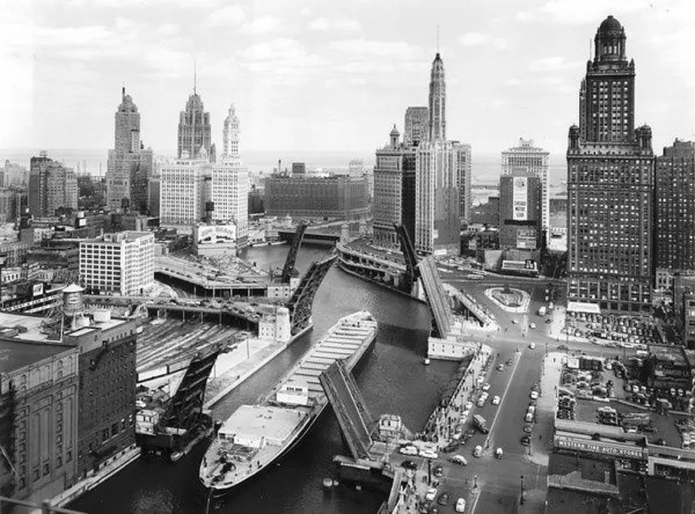 The Marine Angel's Historic Journey Through the Chicago River in 1953