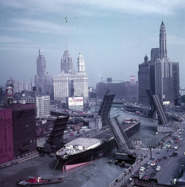 The Marine Angel's Historic Journey Through the Chicago River in 1953