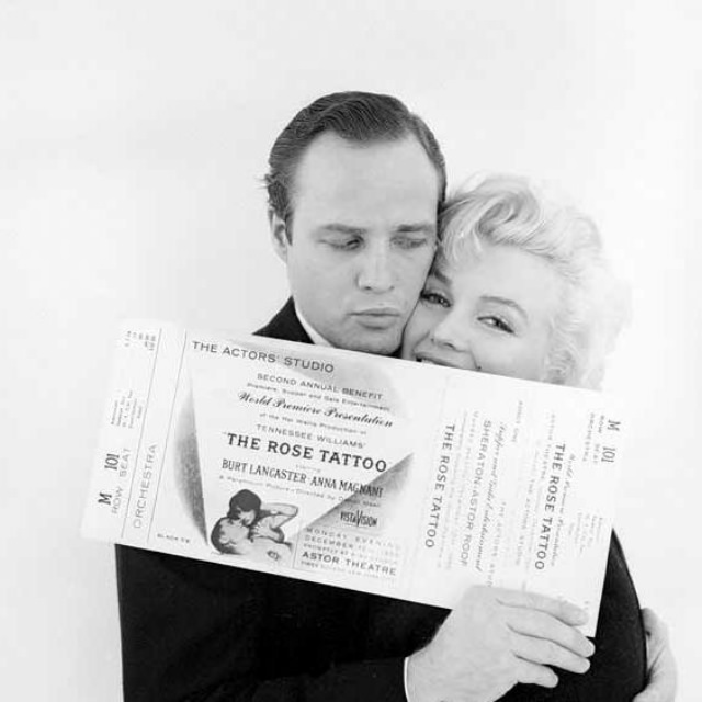 Holding a Big Ticket to Fame: Marlon Brando and Marilyn Monroe in 1955