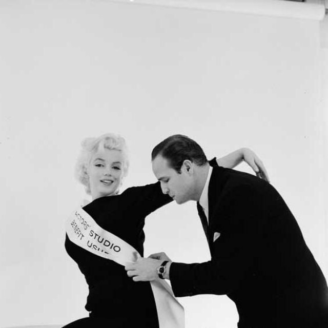 Holding a Big Ticket to Fame: Marlon Brando and Marilyn Monroe in 1955