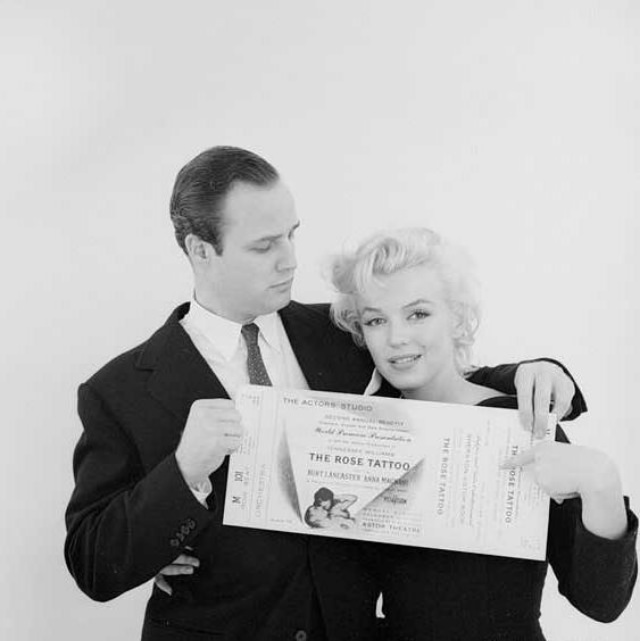 Holding a Big Ticket to Fame: Marlon Brando and Marilyn Monroe in 1955