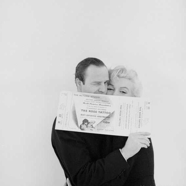 Holding a Big Ticket to Fame: Marlon Brando and Marilyn Monroe in 1955