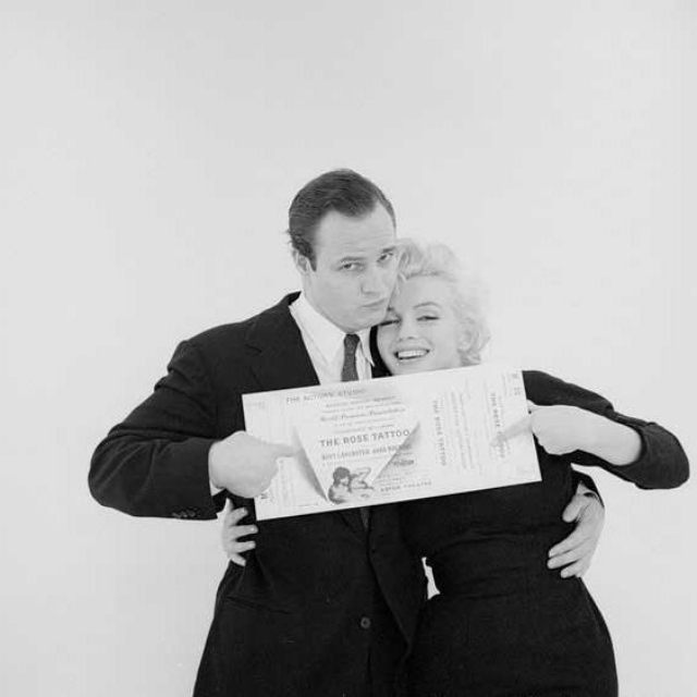 Holding a Big Ticket to Fame: Marlon Brando and Marilyn Monroe in 1955