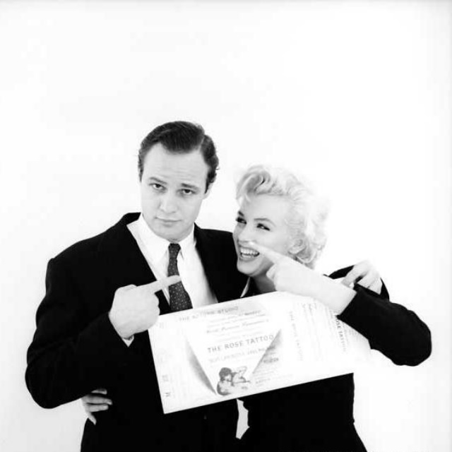 Holding a Big Ticket to Fame: Marlon Brando and Marilyn Monroe in 1955