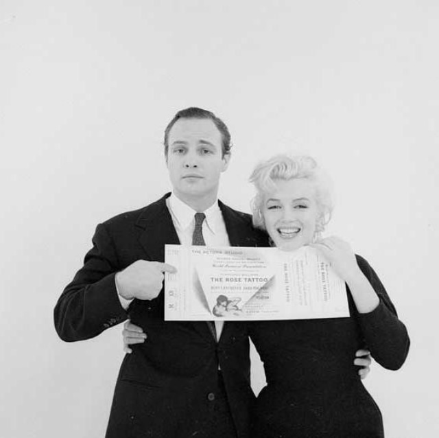 Holding a Big Ticket to Fame: Marlon Brando and Marilyn Monroe in 1955