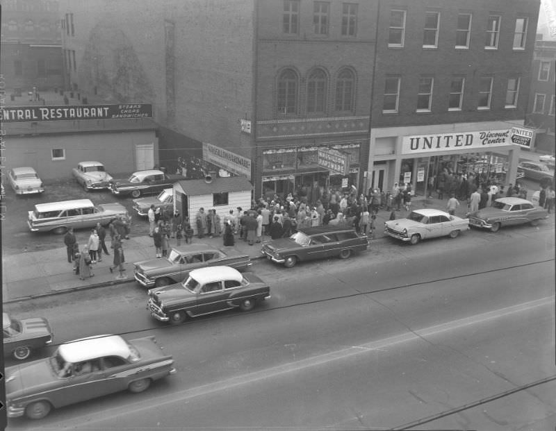 Massillon Hardware and United Discount Center, Massillon, Ohio, 1960s