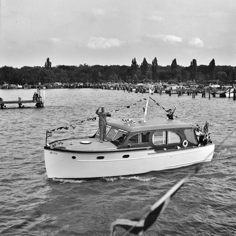 Small cabin cruiser, summer 1940.